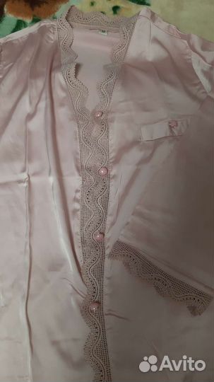 Пижама женская атласная шелковая