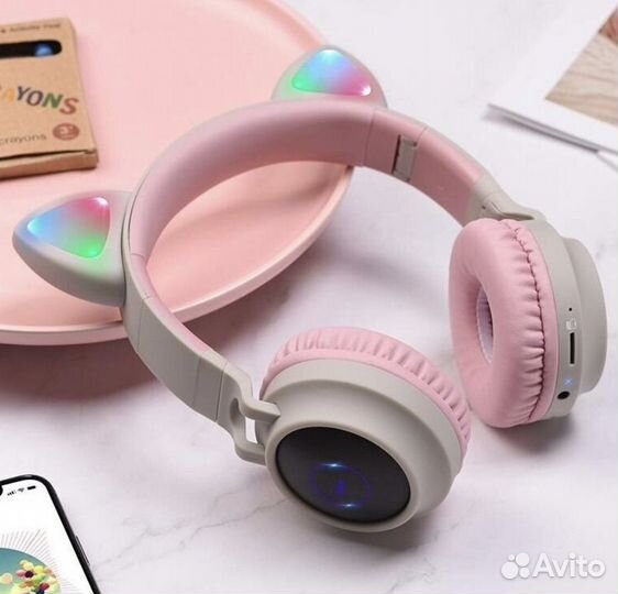 Беспроводные наушники hoco кошачьи ушки