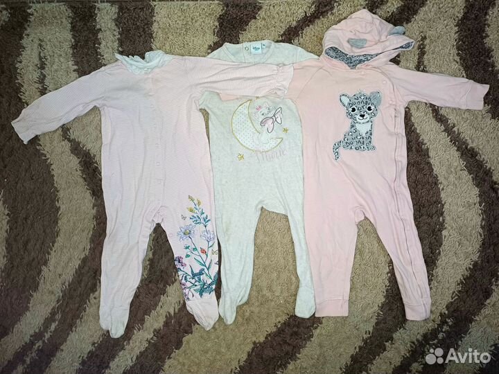 Большой пакет одежды для девочки 86