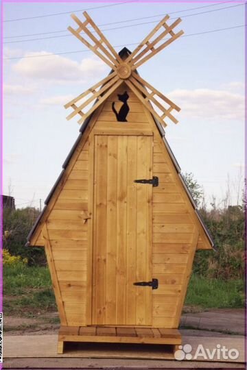 Дачный туалет с декором и установкой JWS