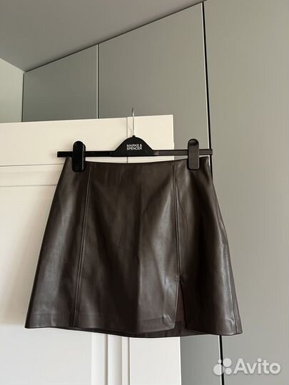 Мини-юбка lime эко кожа