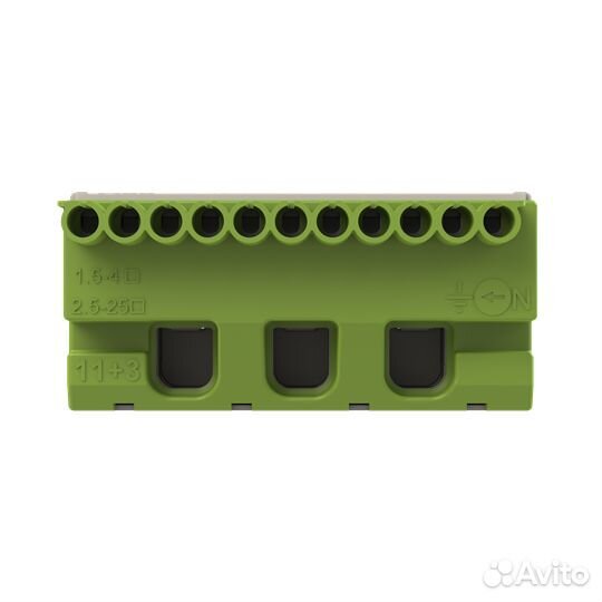 Клеммник самозажимной PE 11x4+3x25мм ZK113G ABB