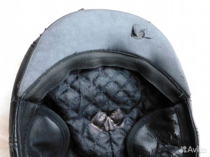 Кожаная кепка 57-58 разм б/у