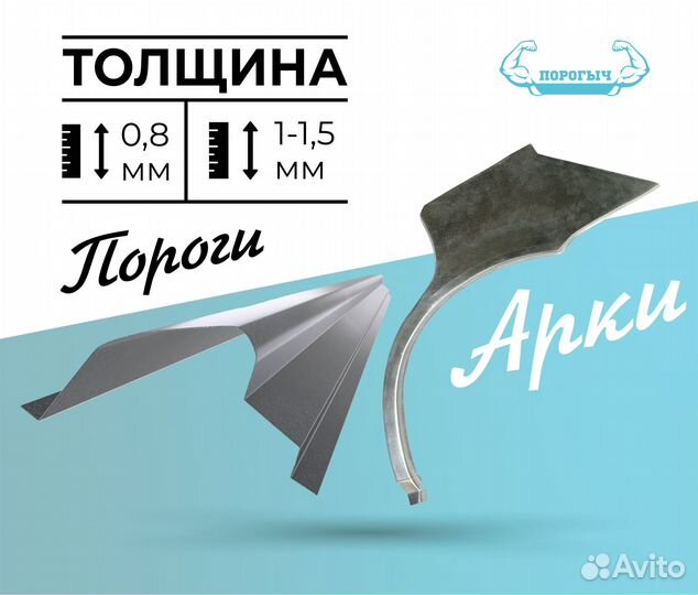 Пороги и арки Kia Cerato 2 Южное Бутово