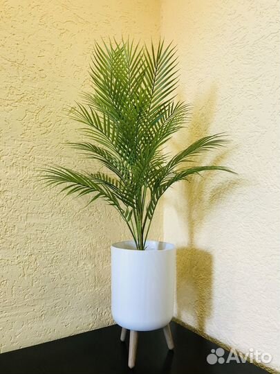 Искусственная пальма с кашпо на ножках икеа