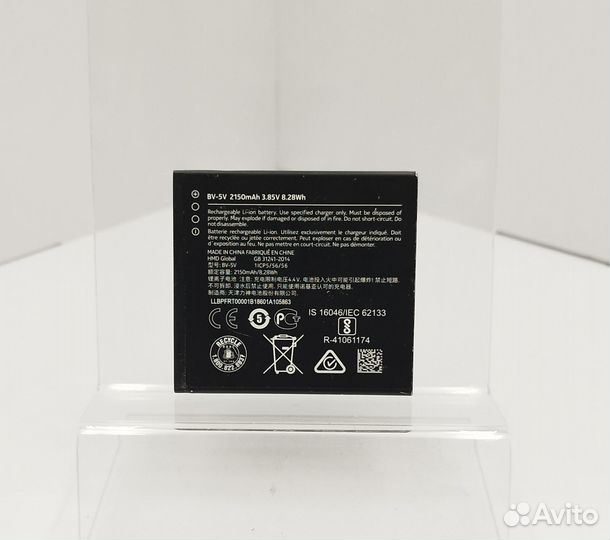 Батарея BAT АКБ Nokia 1 TA-1047 BV-5V 3.8V 8.28Wh