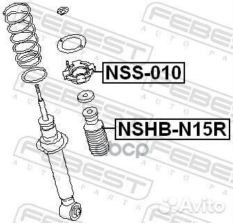 Пыльник амортизатора nshb-N15R nshb-N15R Febest