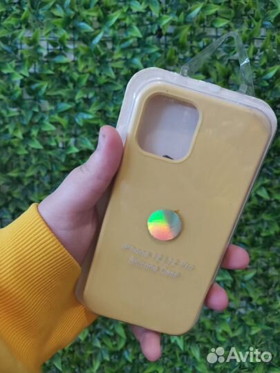 Чехол Silicone Case iPhone 12 (Soft Orange)