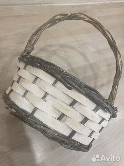 Корзина плетеная упаковка подарка