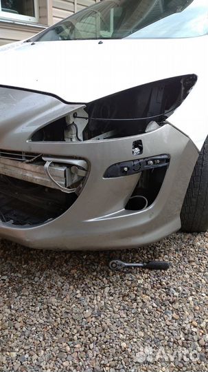 Бампер передний пежо 308