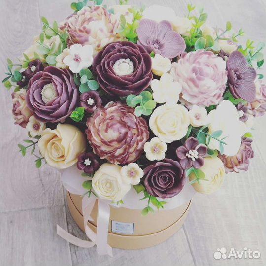Букет цветов из мыла