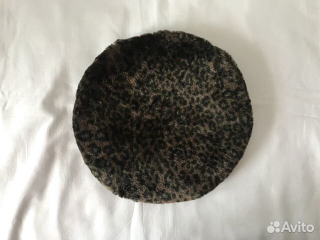 Crazy Horse винтажный меховой берет леопард