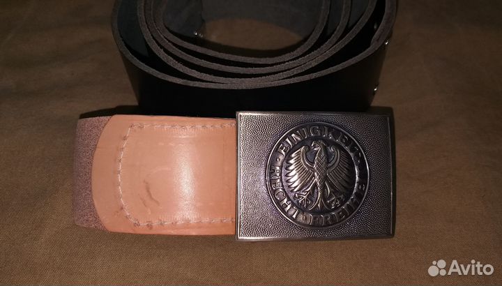 Ремень кожаный Бундесвера (130-140 см)