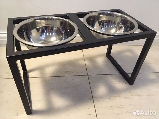 Подставка под миски в стиле лофт (loft)