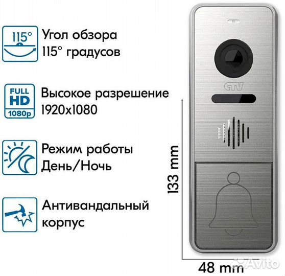 CTV-DP4706AHD качественное изображение