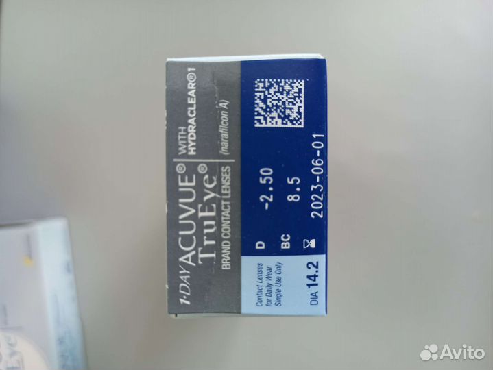 Линзы контактные однодневные Acuvue TruEye