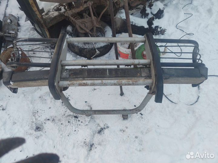 Кенгурятник с бампером Нива