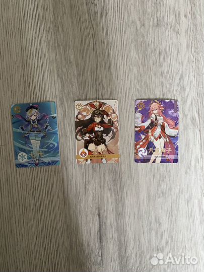 Карточки геншин