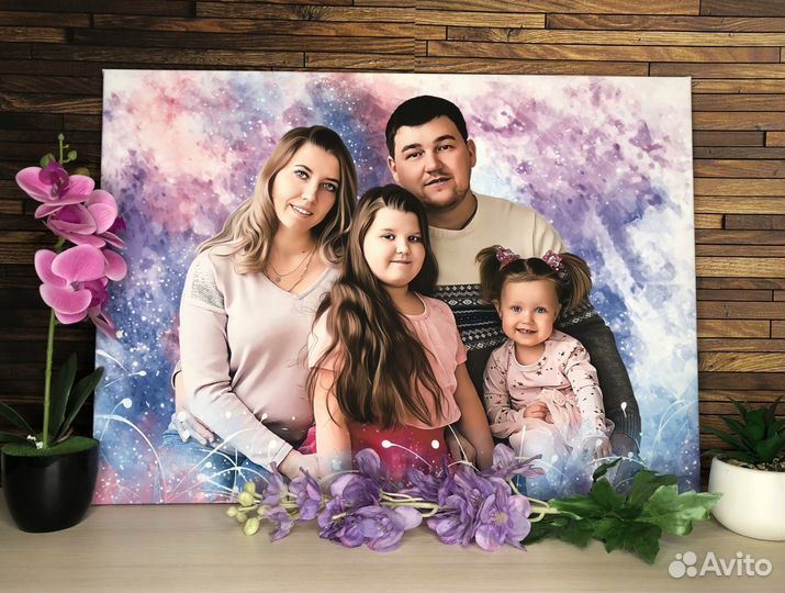 Портрет на холсте 40х60