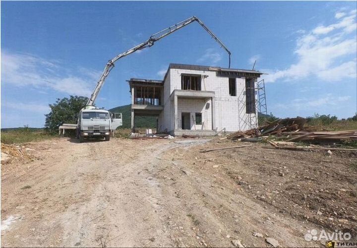 Доставка бетона миксером