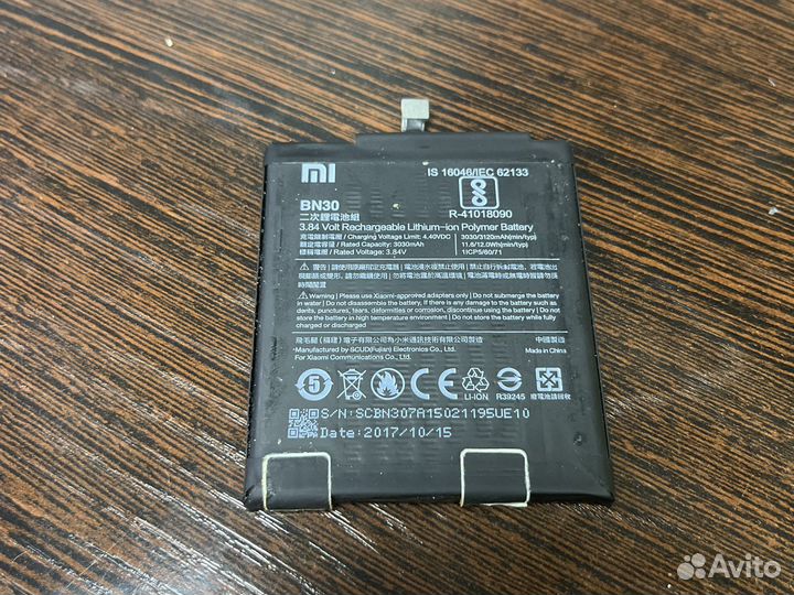 Аккумулятор xiaomi redmi 4A Bn30