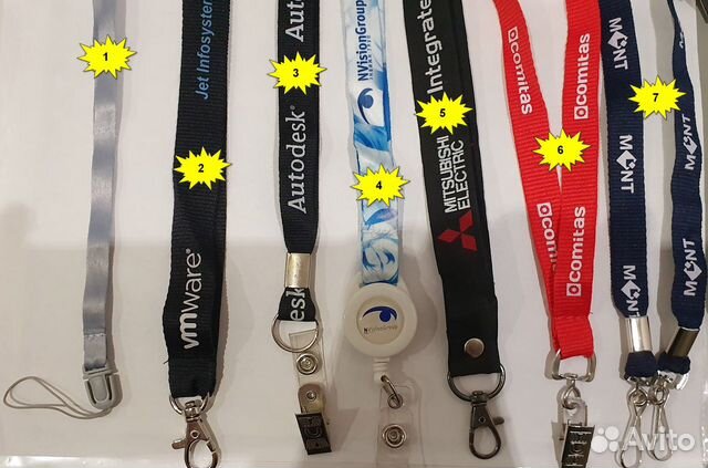 Ленты и чехлы для бейджей