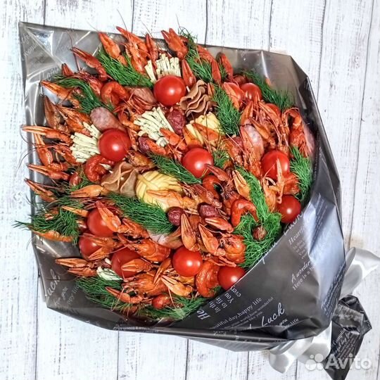 Мужской съедобный безалкогольный букет