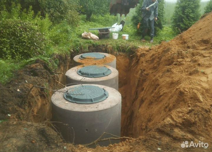 Септик под ключ из жб колец