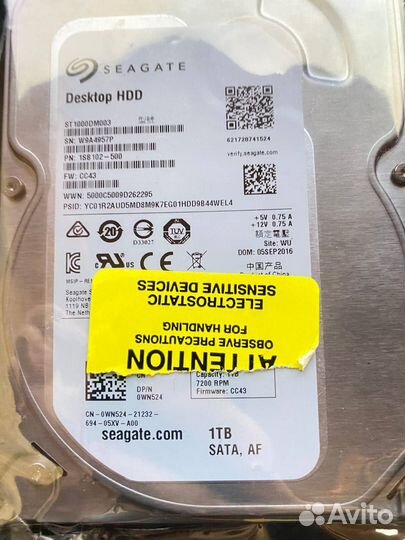 Жесткий диск HDD seagate 1 TB
