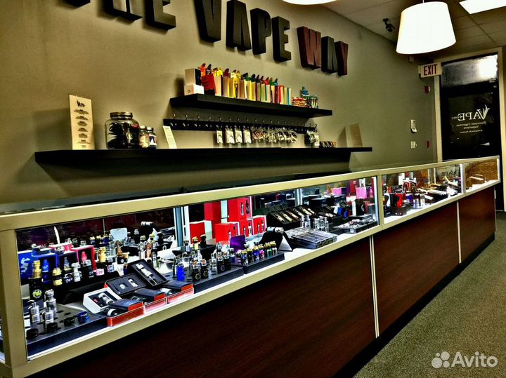 Табачный магазин в оживленном районе