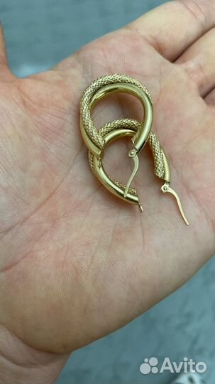 Золотые серьги