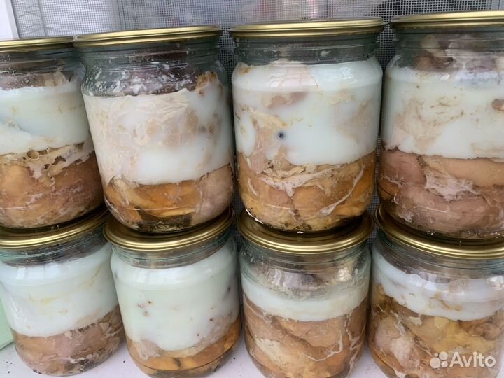 Тушенка свинина домашняя, каши с мясом