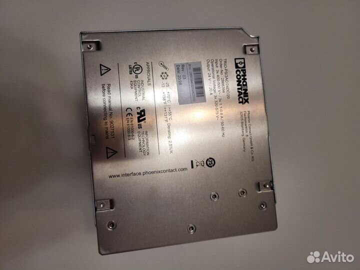 3-х фазный блок питания phoenix contact