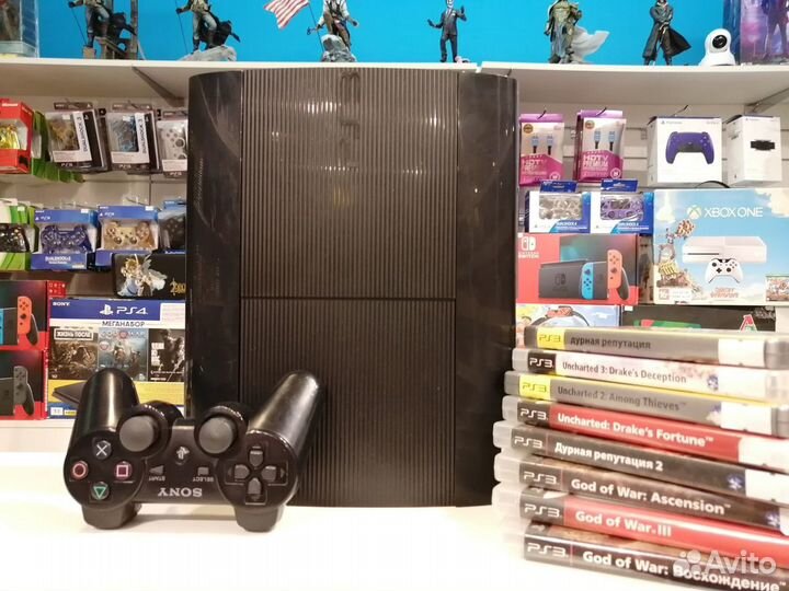 PS3 Super Slim + эксклюзивные игры PS3