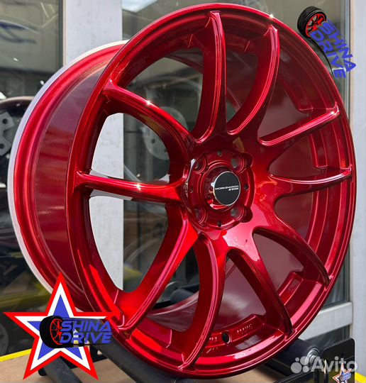 Диски Work CR-Kiwami R17 4x100 Red Gloss