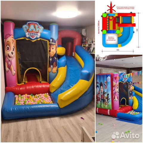 Аренда надувных батутов зимние варианты тоже в дом