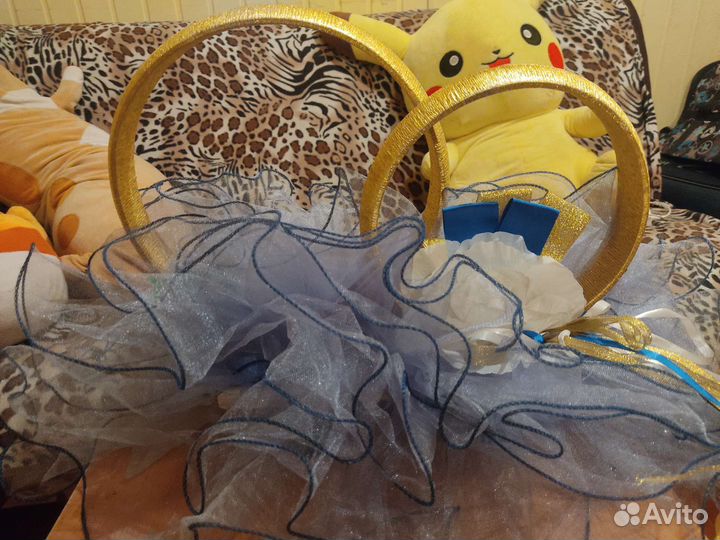 Свадебные кольца на машину