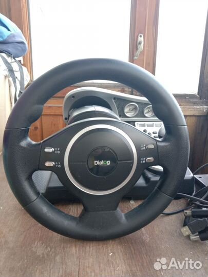 Игровой руль с педалями Dialog GW-13VR