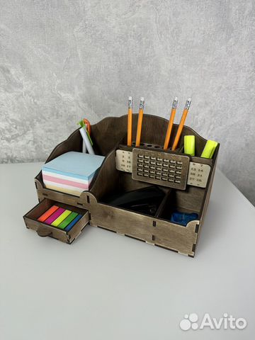 Органайзер для канцелярии деревянный