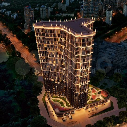 1-к. квартира, 49,8 м², 9/25 эт.