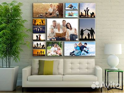 Фото на Холсте, Коллаж по фото на холсте 30х 40 см
