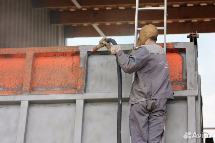 Пескоструйная очистка обработка