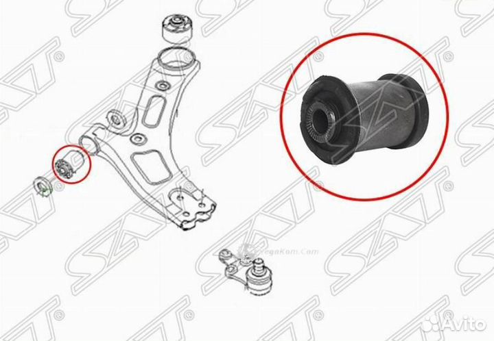 Сайлентблок рычага Hyundai Starex 07- ST545514H000