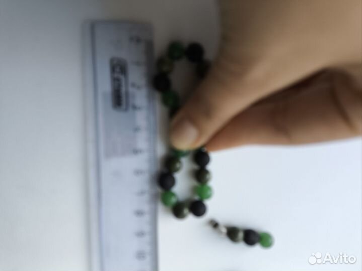 Браслет, серьги подвеска из лавы