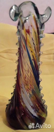 Ваза цветное стекло