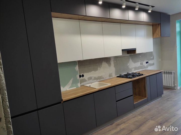 Кухонный гарнитур/ трехуровневая кухня по размерам