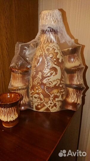 Глинянный набор для вина