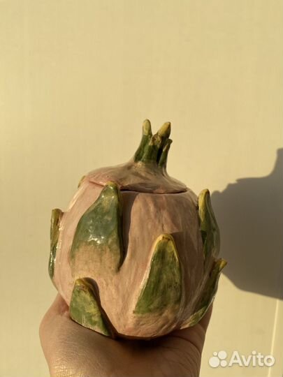 Новая Сахарница Питайа керамика ручная работа