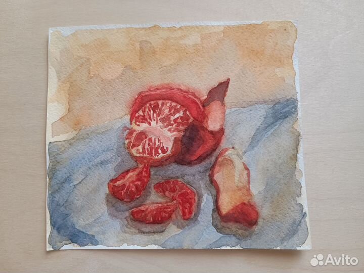 Этюд акварелью