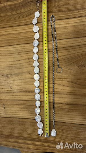 Ожерелье из жемчуга Zara и цепочка-галстук